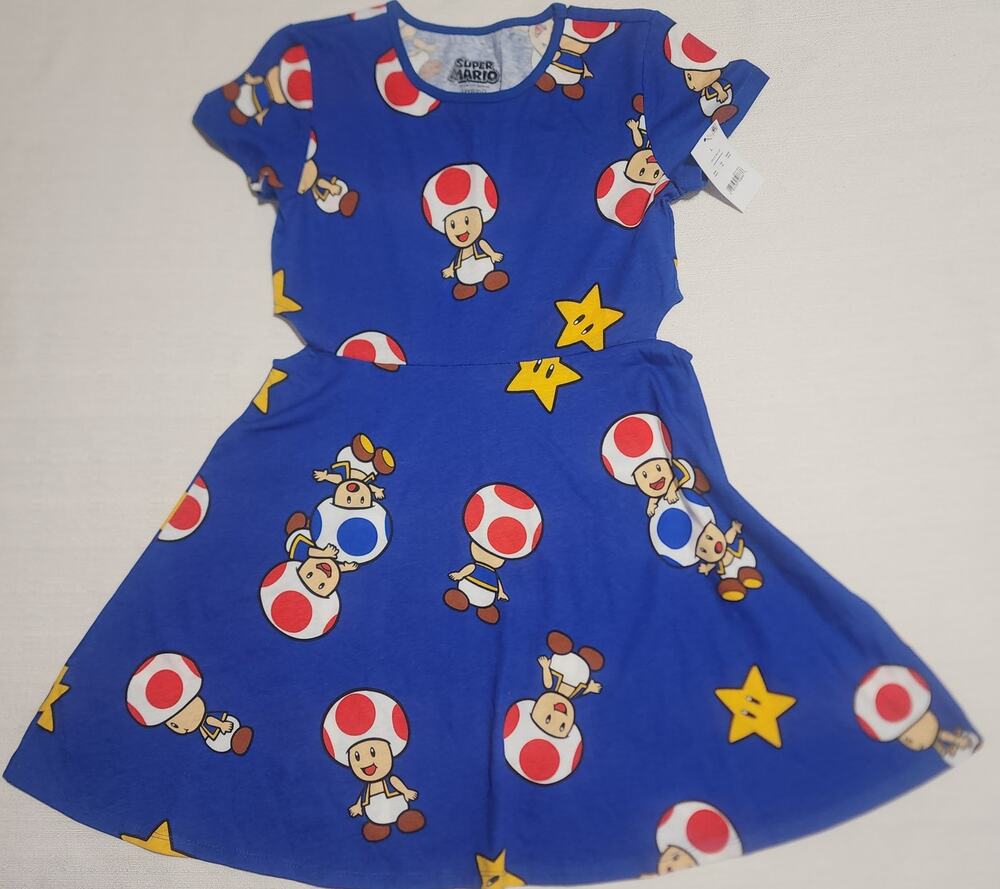 Super Mario toad dress girls size large